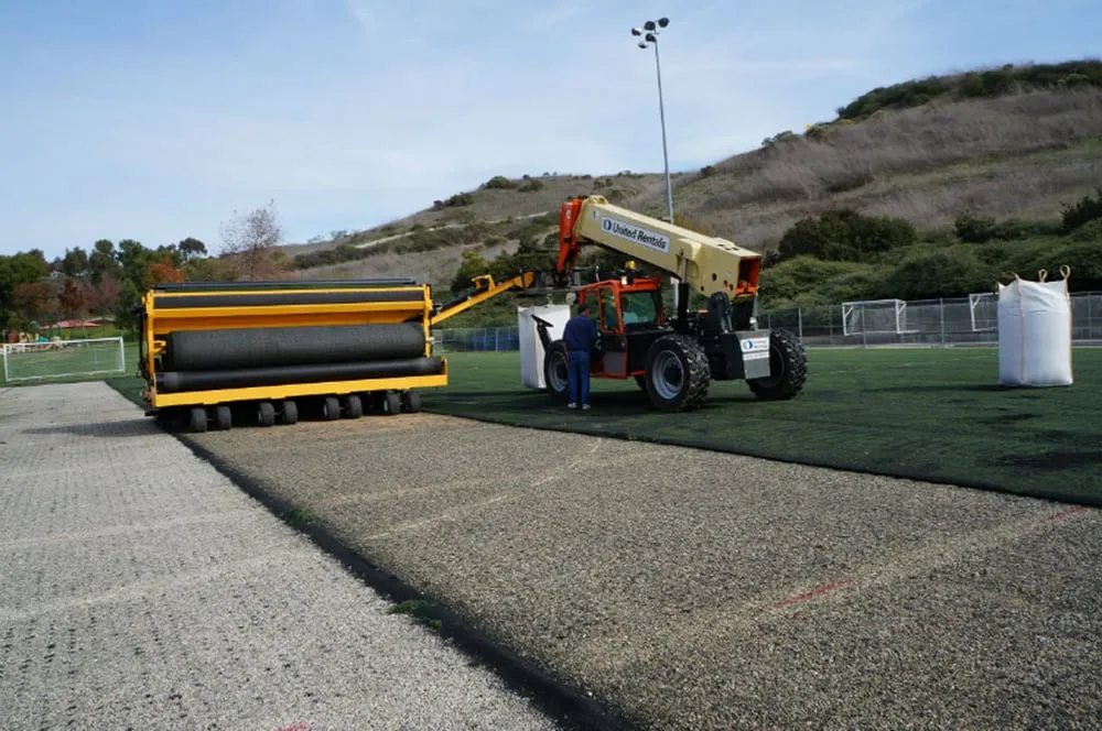 Custom landscape installation in Tonkawa, OK - Sports Field Removal