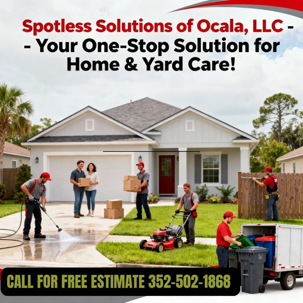 Reliable yard cleanup service for residential properties across Citra, FL - Spotless Solutions