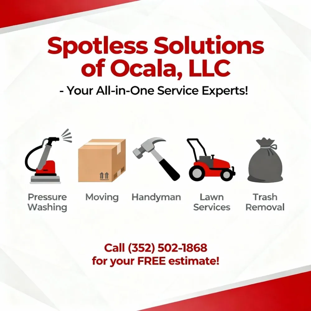 Professional yard cleanup service for homes across Citra, FL - Spotless Solutions