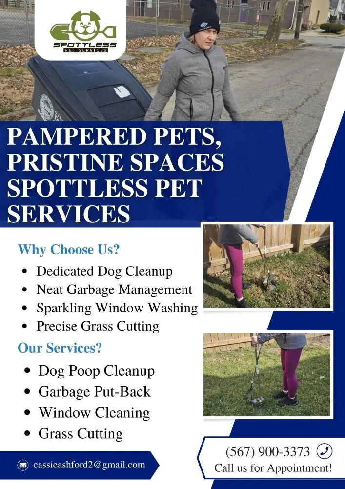 Professional yard cleanup service near you across Toledo, OH - Spottless Pet Services