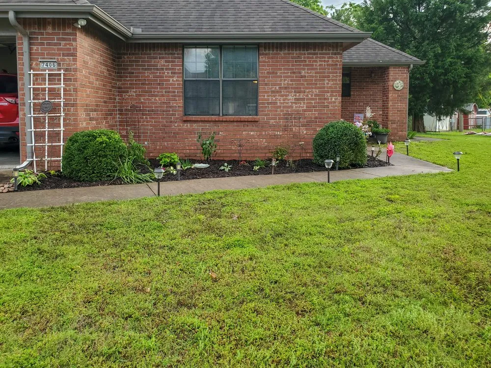 Local landscape installation in Collinsville, OK by Sprague's Kik'n Grass