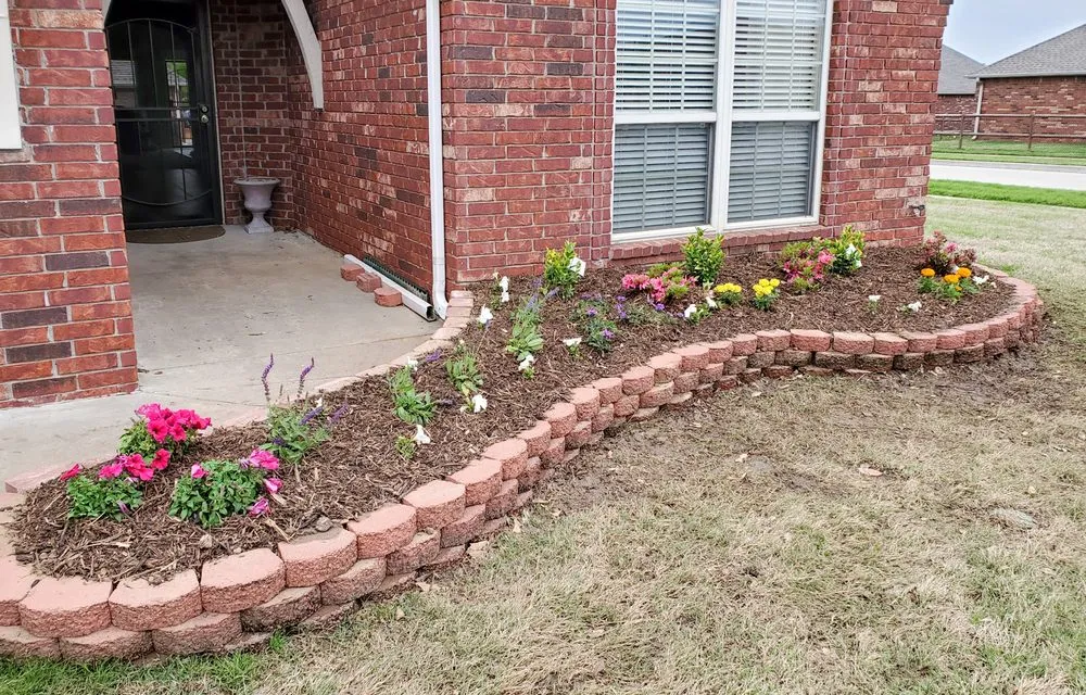 Local yard cleanup service with custom design in Collinsville, OK by Sprague's Kik'n Grass