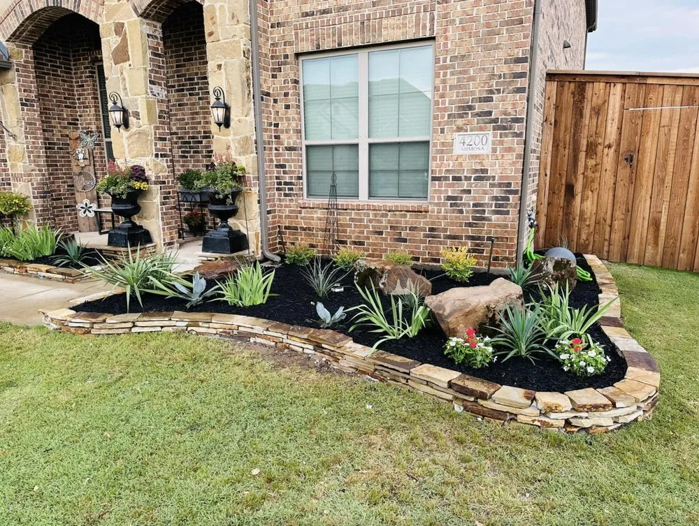 Top-rated landscape installation with custom design in Anna, TX by Spring Up Landscaping & Construction