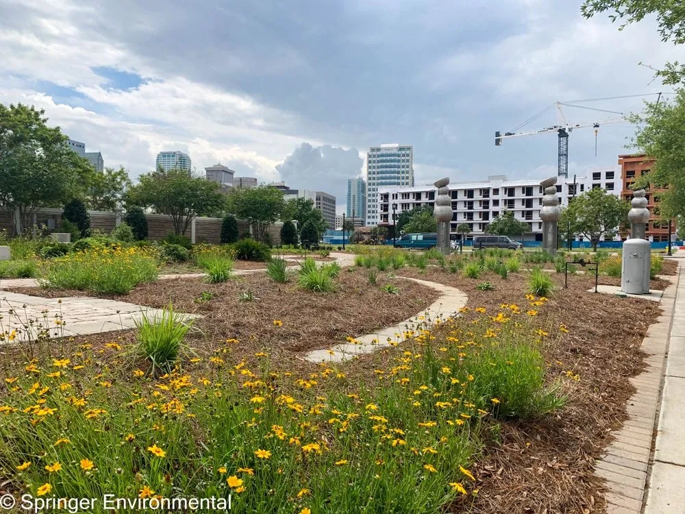 Local landscape installation in Plant City, FL by Springer Environmental Services
