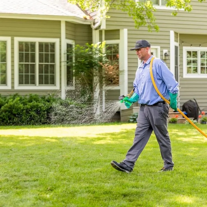 Custom lawn mowing service with custom design in Platteville, WI by SpringGreen