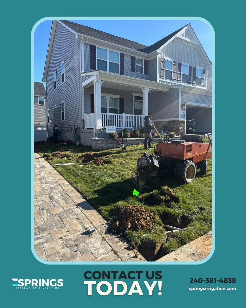 Trusted yard cleanup service for homes in Severn, MD by Springs Irrigation & Lighting