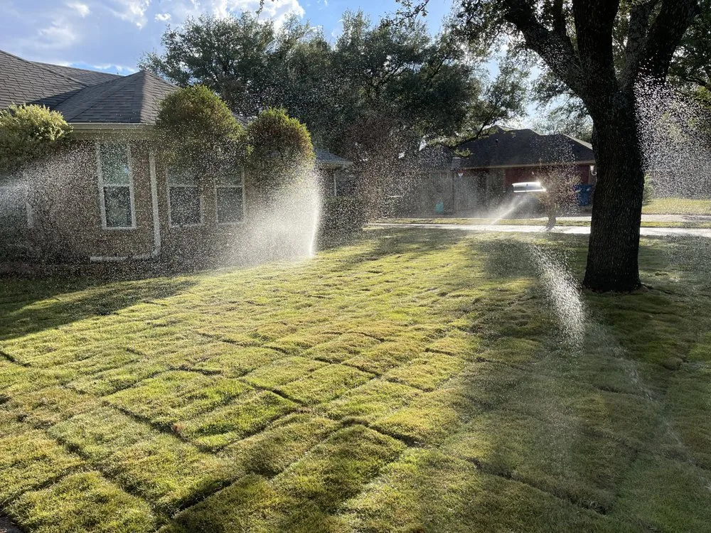 Custom landscape installation for outdoor upgrades in Hewitt, TX by Sprinkler Man