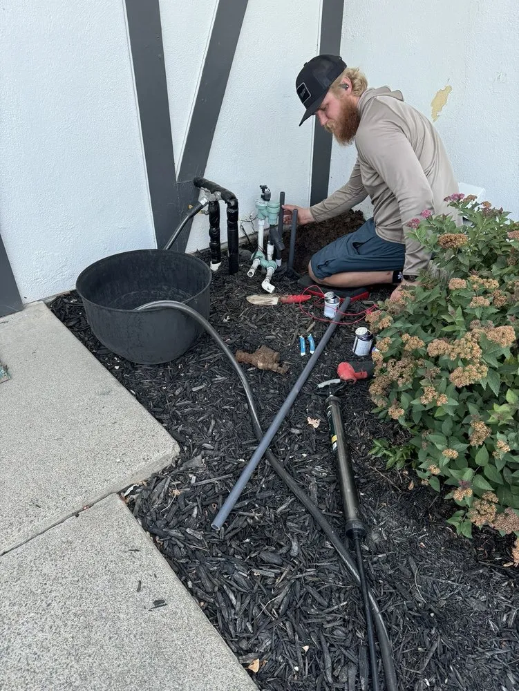 Professional outdoor landscaping in West Sacramento, CA by Sprinkler Techs