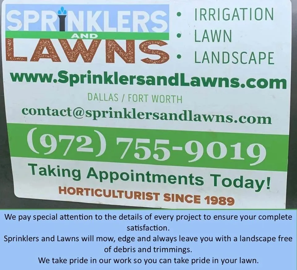 Expert landscape installation in Dallas, TX - Sprinklers and Lawns