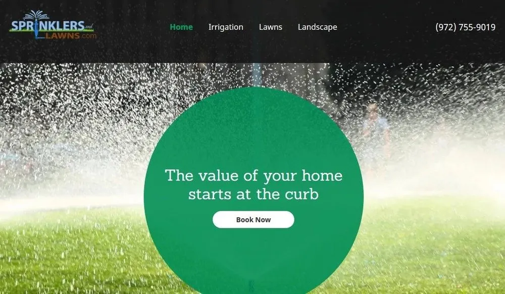 Top-rated garden landscaping in Dallas, TX - Sprinklers and Lawns