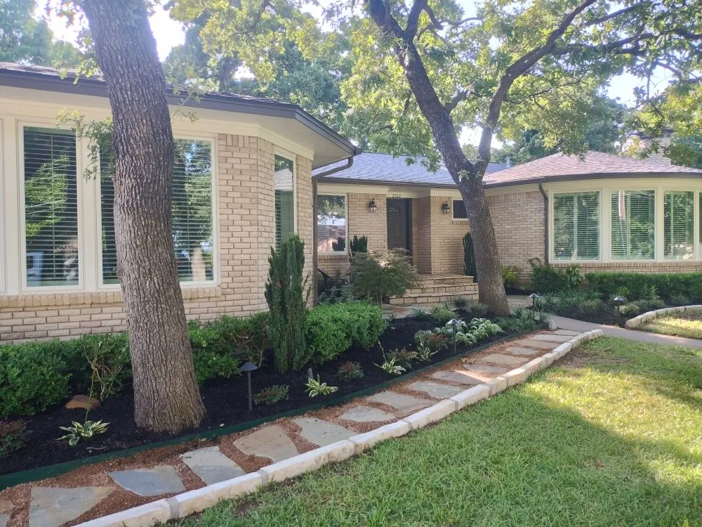 Custom landscape design for beautiful yards in Keller, TX by Sprouts Lawn & Landscape