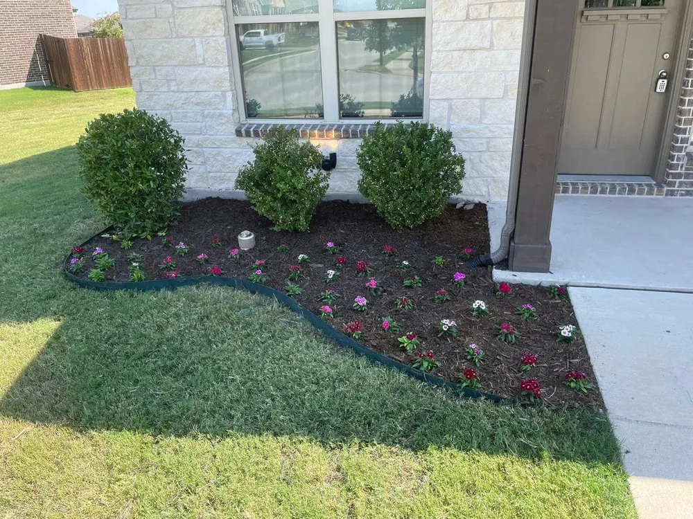 Custom residential landscaping in Melissa, TX by Spruce Lawn Care