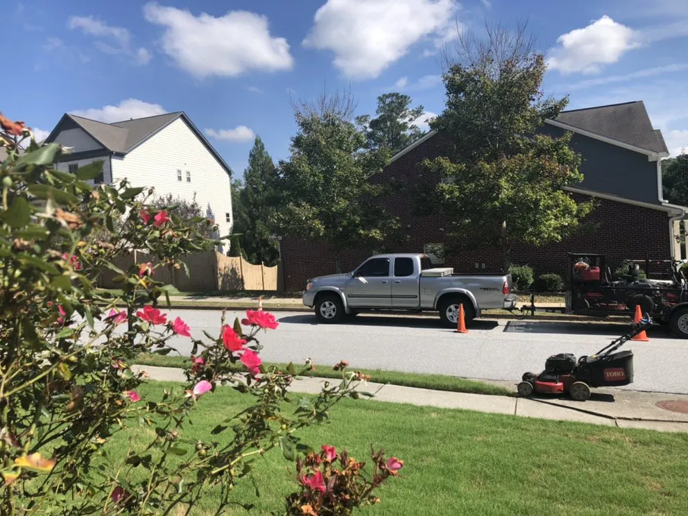 Professional lawn care service with custom design in Kennesaw, GA by Sprucing Up GA