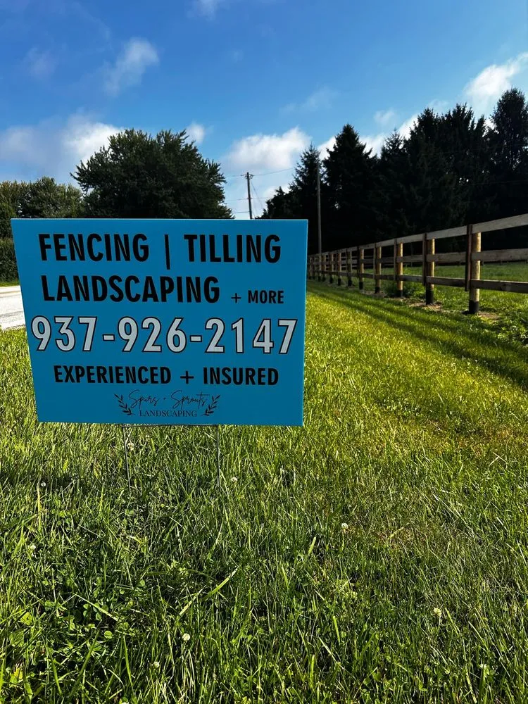 Expert outdoor landscaping in Springfield, OH by Spurs Plus Sprouts Fencing and Landscaping