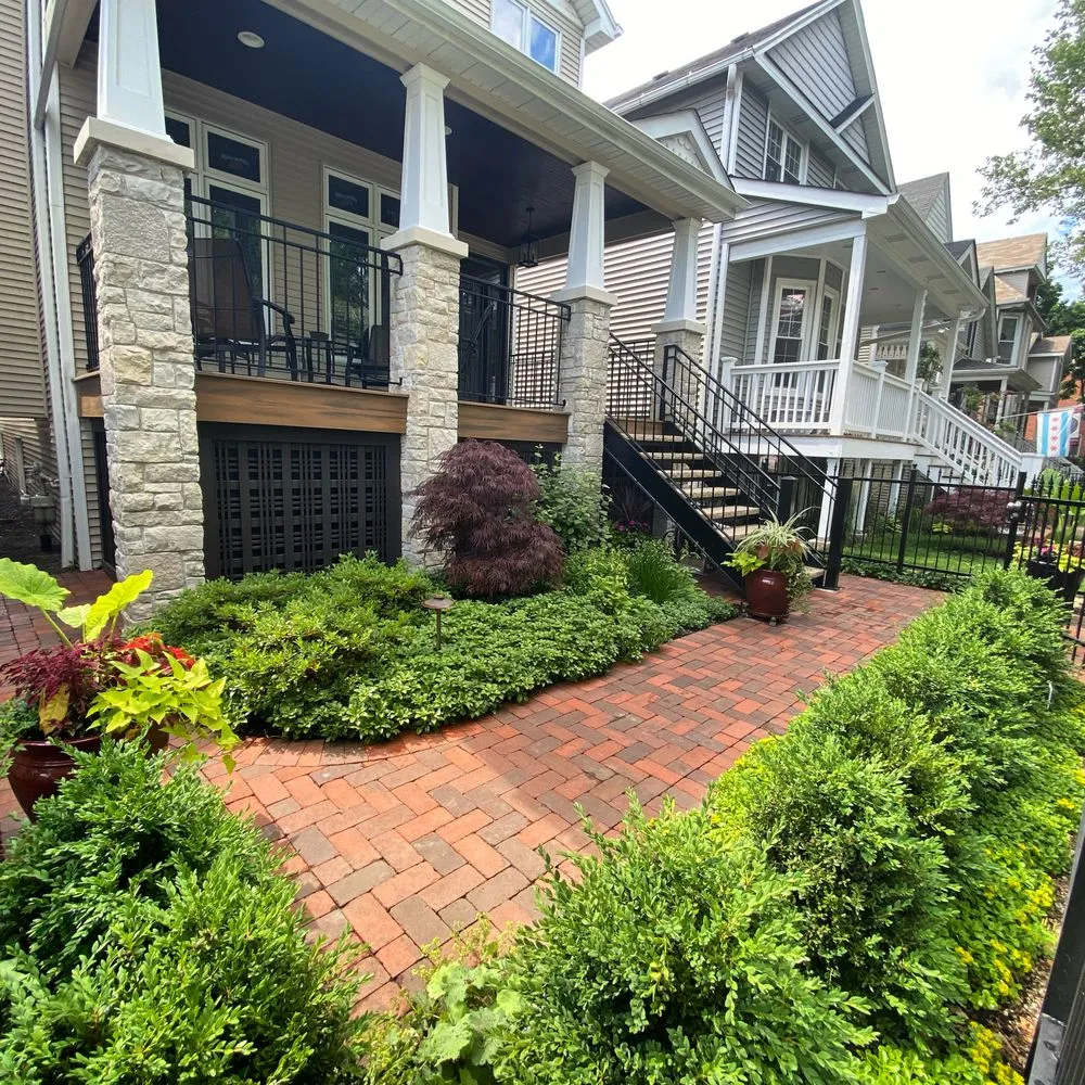 Professional landscape installation with custom design across Jacksonville, FL - Square Root Garden Design