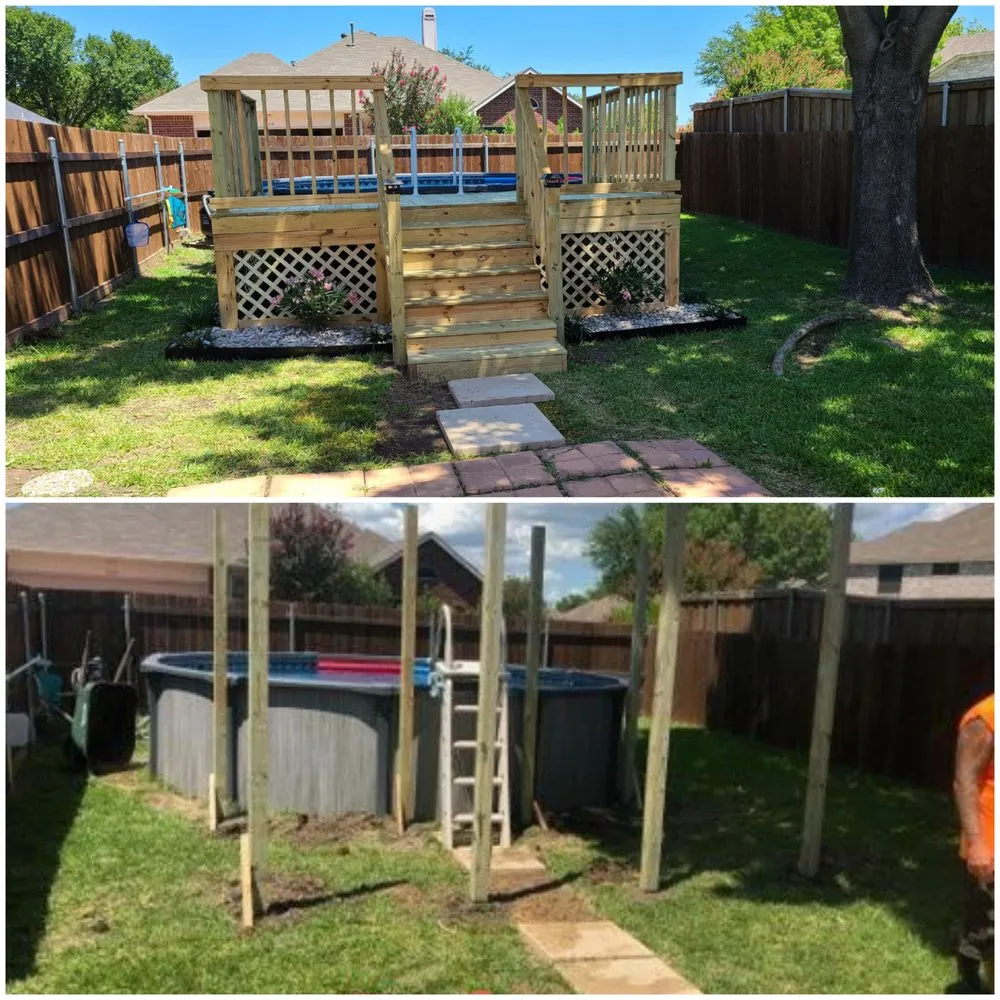 Local landscape installation with custom design in Garland, TX by Square Roots Landscaping