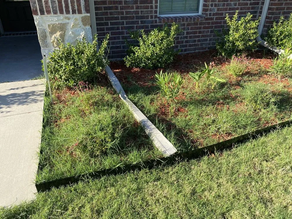 Custom outdoor landscaping in Garland, TX by Square Roots Landscaping