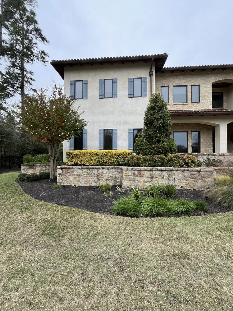 Professional landscape design in Conroe, TX by Squared Away Maintenance