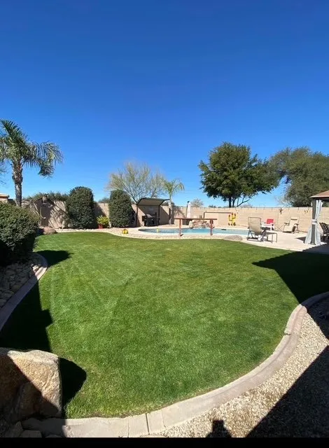 Professional residential landscaping in Queen Creek, AZ by Squatch Lawn Service by OWM