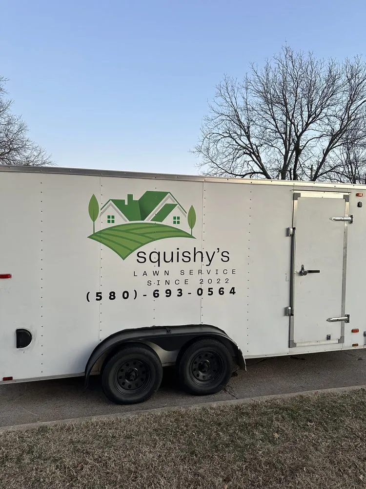 Professional landscape installation with custom design across Duncan, OK - Squishys Lawn Service