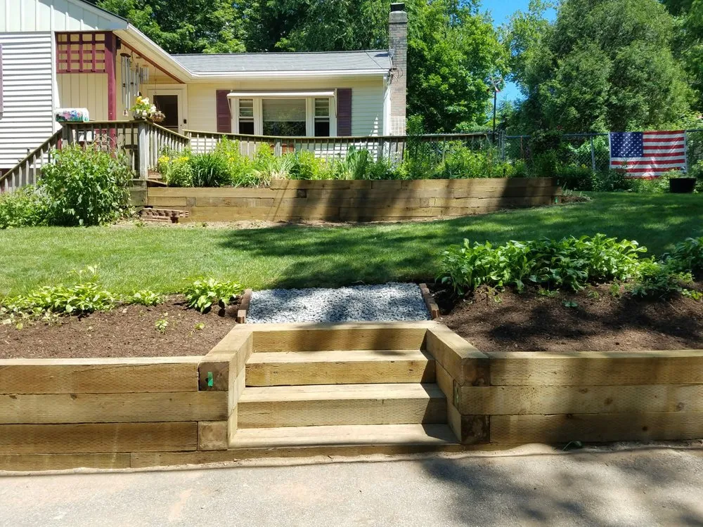 Custom landscaping services with custom design in Framingham, MA by SRS Construction and Landscape