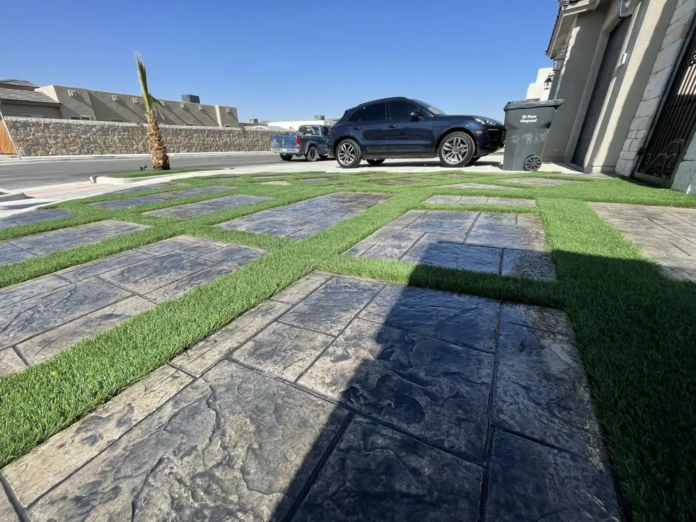 Professional landscape installation with custom design in Horizon City, TX by Srt Landscaping