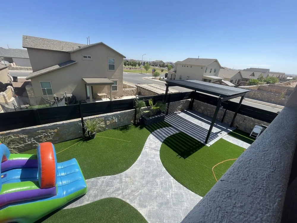 Local landscape installation for beautiful yards in Horizon City, TX by Srt Landscaping