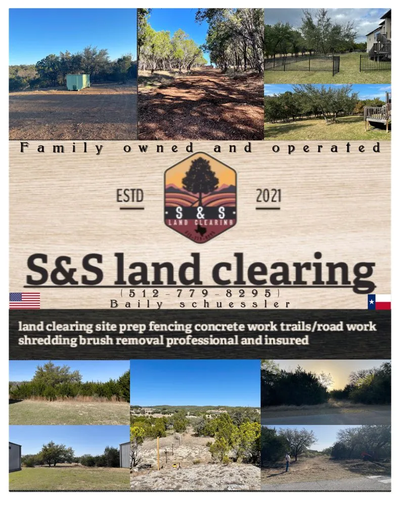 Professional garden landscaping for residential properties in Marble Falls, TX by S&S Land Clearing