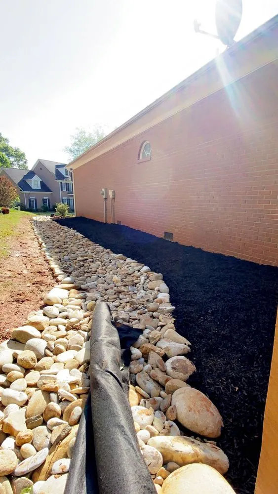 Custom landscape installation in Spartanburg, SC by S&S Precision Landscape