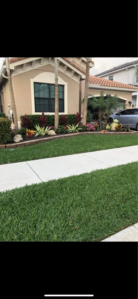 Professional garden landscaping for year-round maintenance in Lake Worth, FL by Sss Lawn Services