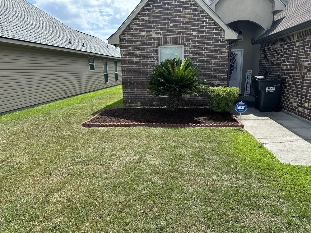 Affordable yard cleanup service for residential properties in Denham Springs, LA by St Angelo's Lawn Maintenance