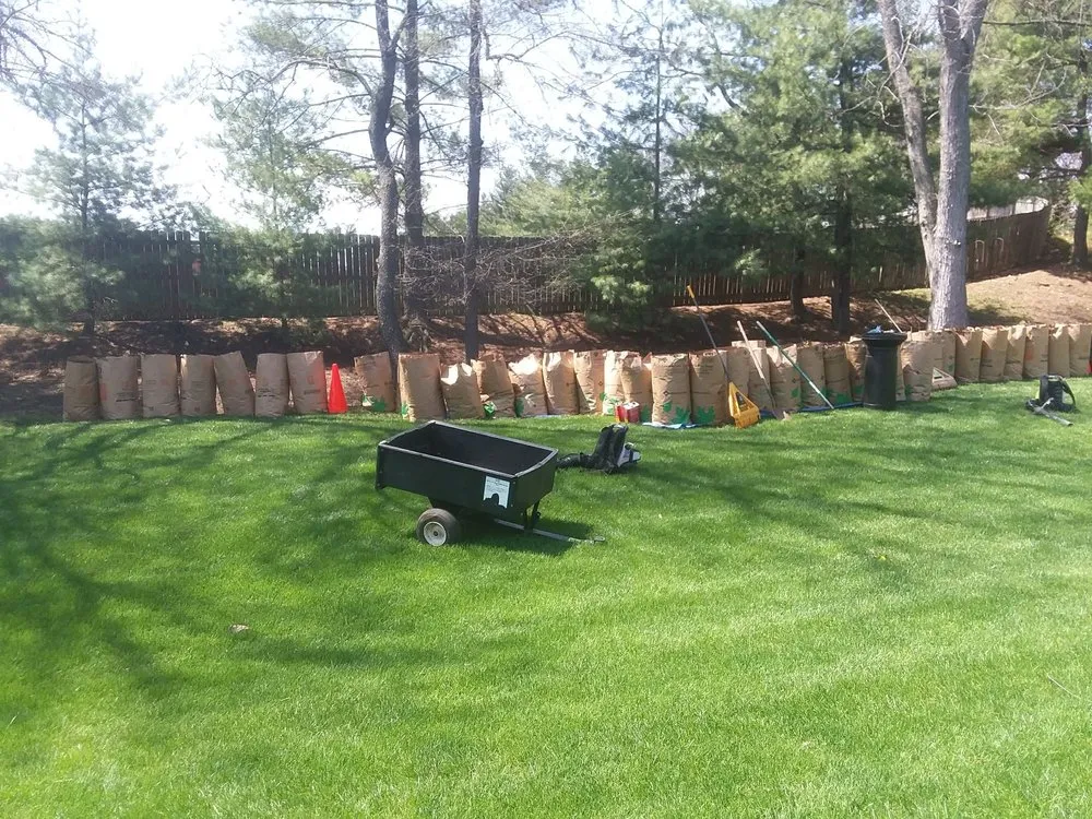 Custom landscape installation for beautiful yards in St Louis, MO by St Louis Leaf Removal