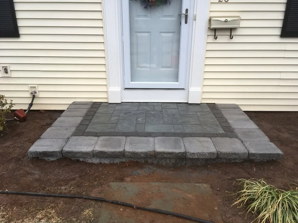 Top-rated landscape installation with custom design in West Hartford, CT by Stabnick Landscape Design