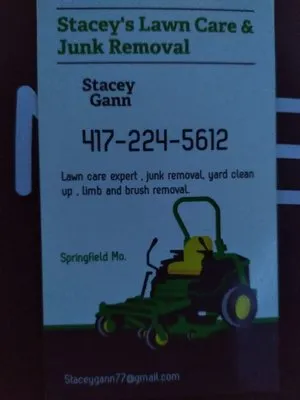 Staceys Junk Removal & Lawn Care Logo
