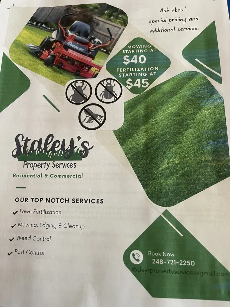 Custom yard cleanup service for residential properties across Garden City, MI - Staley’s Property Services