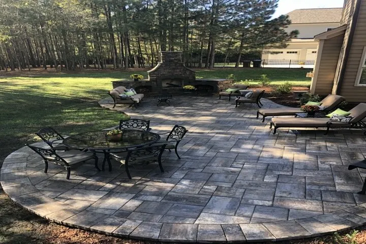 Professional lawn mowing service in Apex, NC by Standard Construction & Landscaping