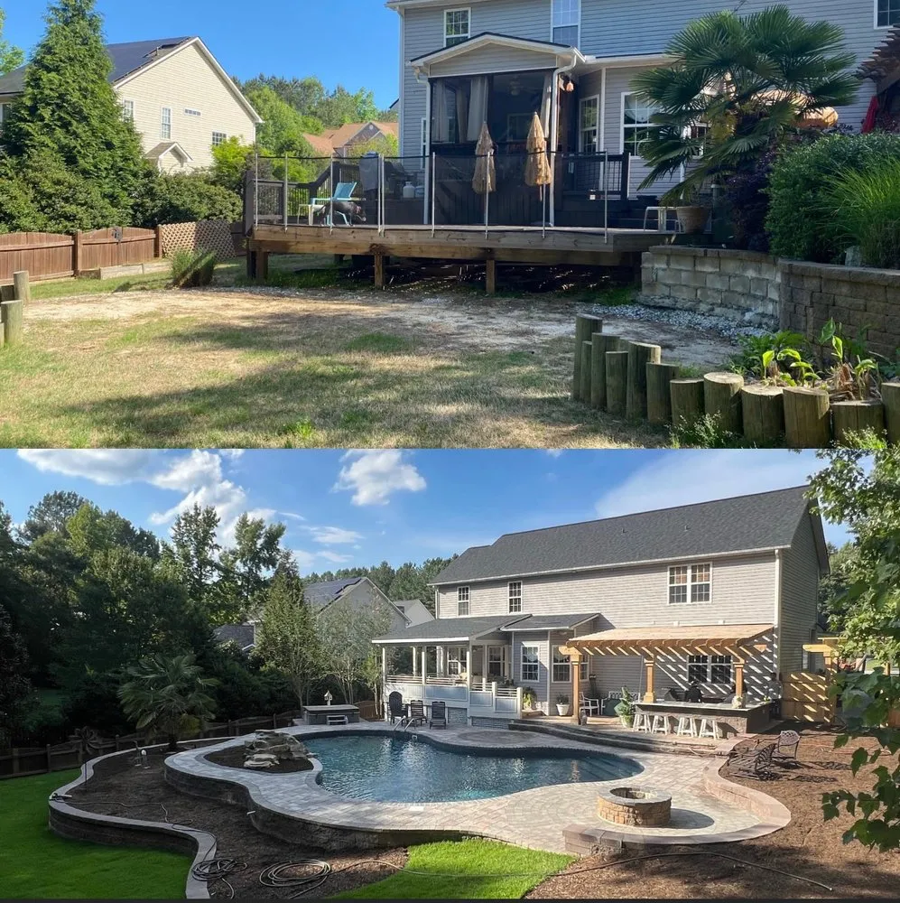 Local landscaping services in Apex, NC by Standard Construction & Landscaping