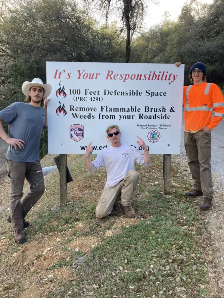 Professional yard cleanup service with custom design in Placerville, CA by Stanfield Land Management and Fuel Reduction