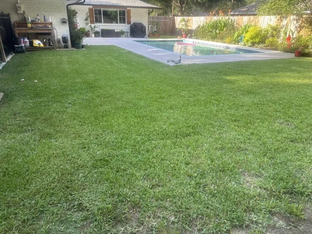 Custom garden landscaping in Clinton, LA by Stanga Lawn Care & Pressure Wash