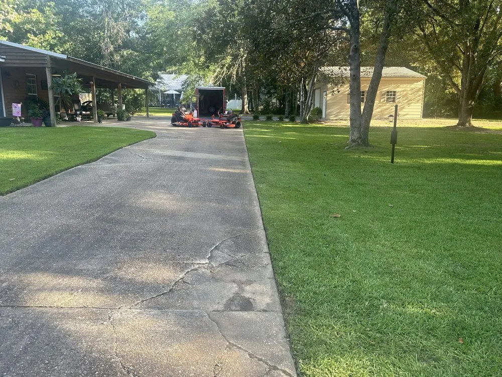 Professional landscape installation for homes in Clinton, LA by Stanga Lawn Care & Pressure Wash