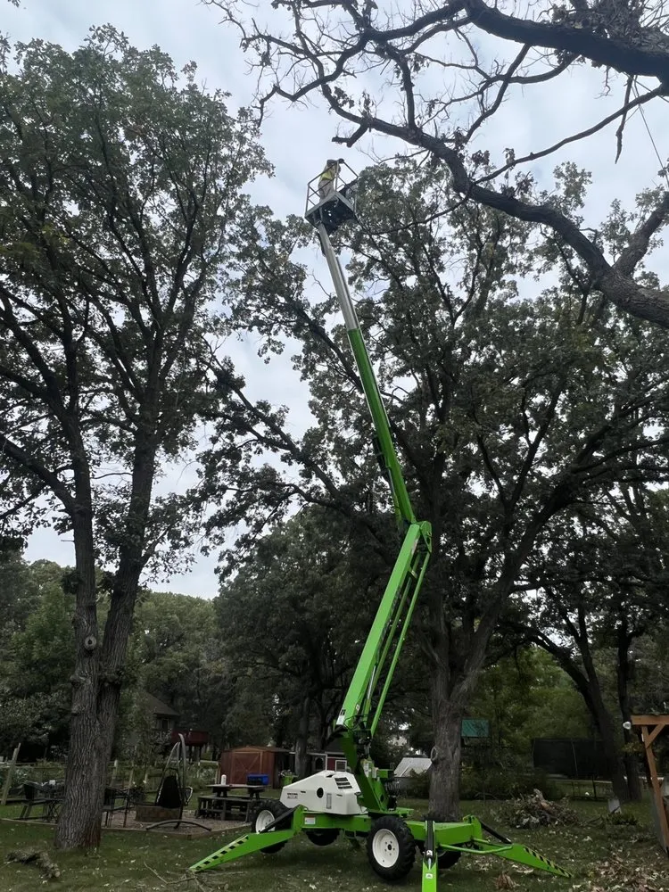 Custom yard cleanup service for homes in Pierz, MN by Stangls Stumps