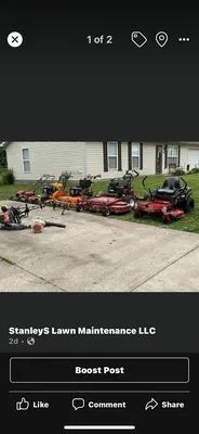 Stanley’s Lawn Maintenance and Lawn Care Logo