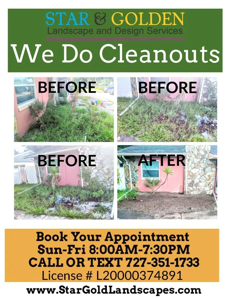 Top-rated garden landscaping for beautiful yards across Hudson, FL - Star & Golden- Landscape and Design Services