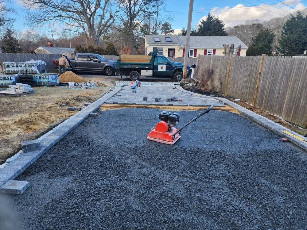 Local landscape installation in Hyannis, MA by Starline landscaping