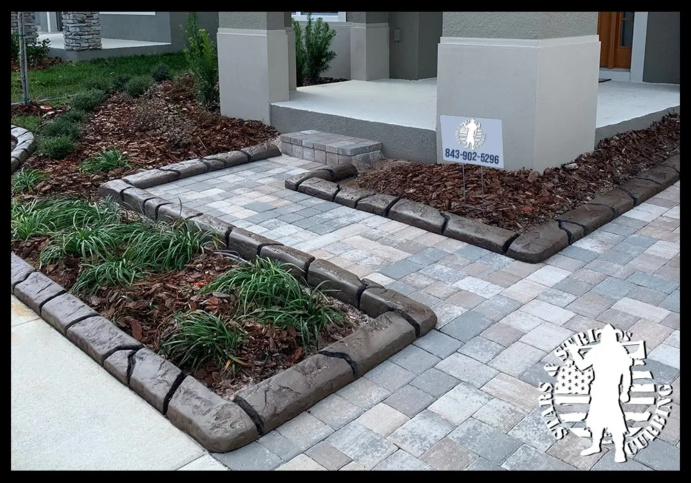 Top-rated residential landscaping in Myrtle Beach, SC by Stars & Stripes Curbing