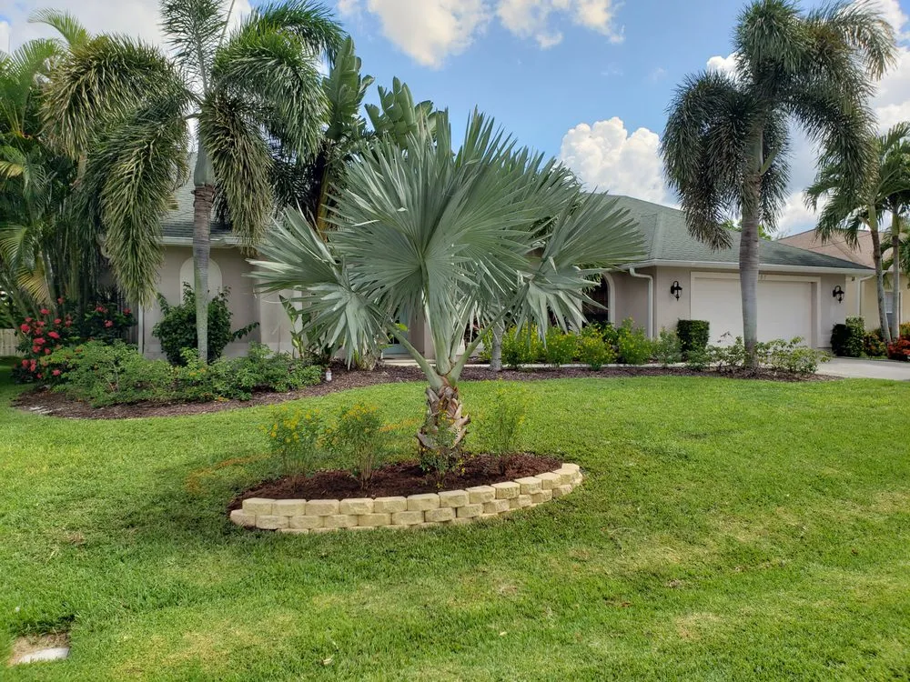 Affordable landscape design in Cape Coral, FL by Stars & Stripes Landscape Services