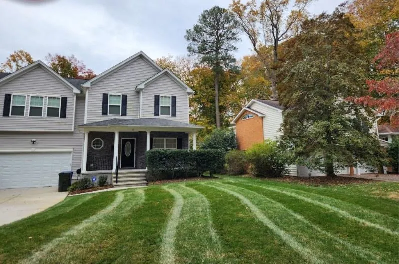 Expert landscape installation in Newport News, VA by Stars & Stripes Lawn Care Services