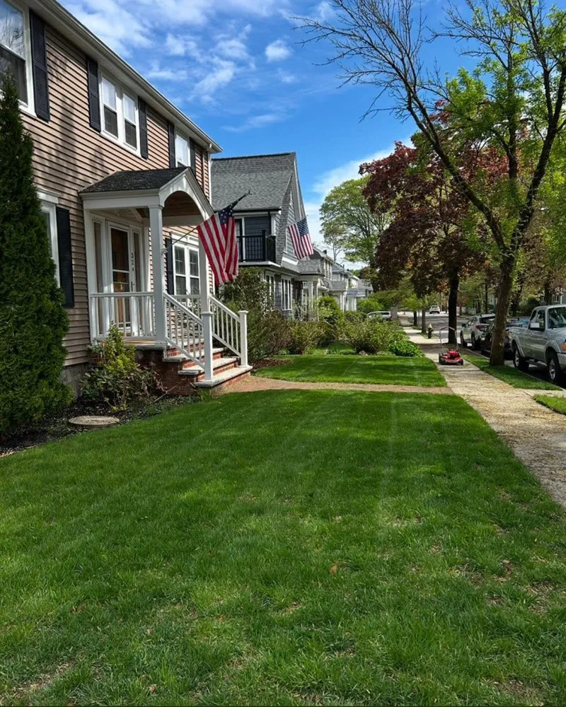 Reliable outdoor landscaping in Newton, MA - Stars and Stripes Lawncare