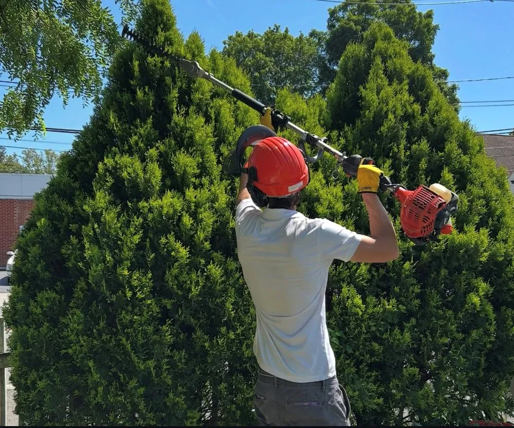 Local lawn mowing service for residential properties in Newton, MA by Stars and Stripes Lawncare