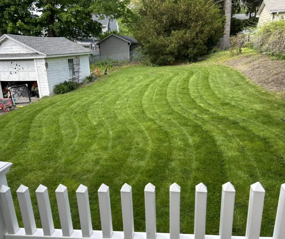 Expert garden landscaping for residential properties in Newton, MA by Stars and Stripes Lawncare
